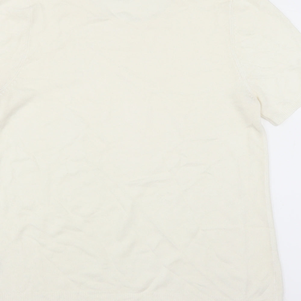 BHS Womens White Pullover Jumper Size 12