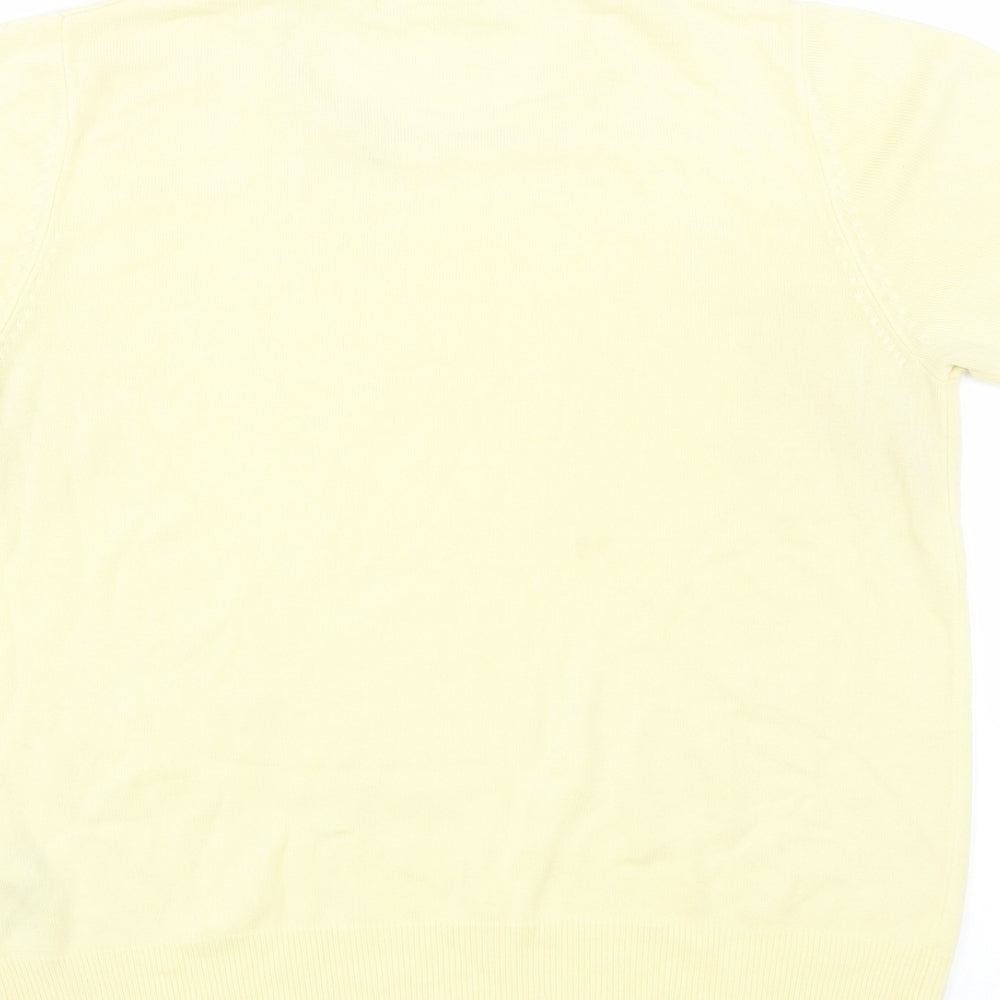 Marks and Spencer Womens Yellow Pullover Jumper Size 14