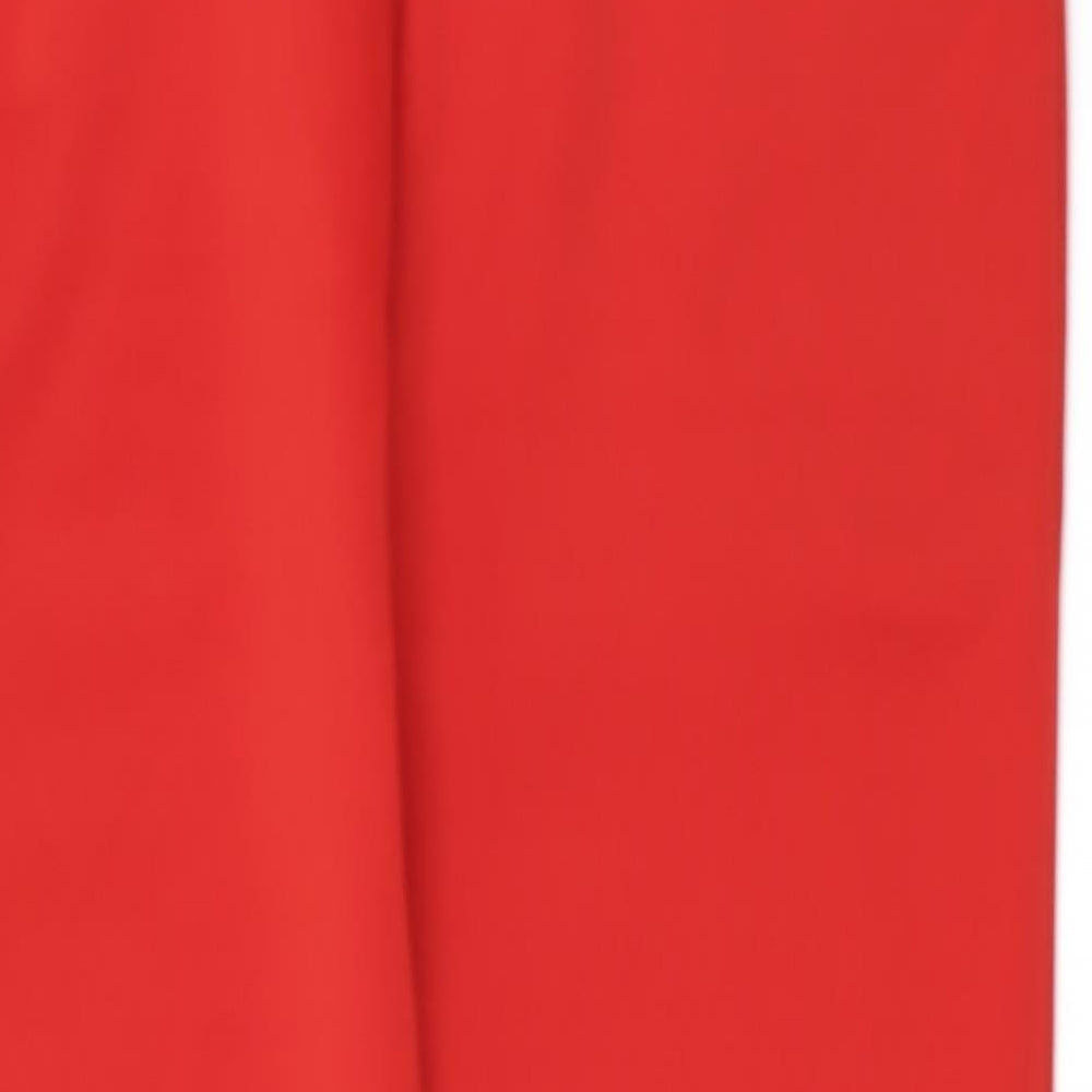 I SAW IT FIRST Womens Red Cropped Trousers Size L L23 in