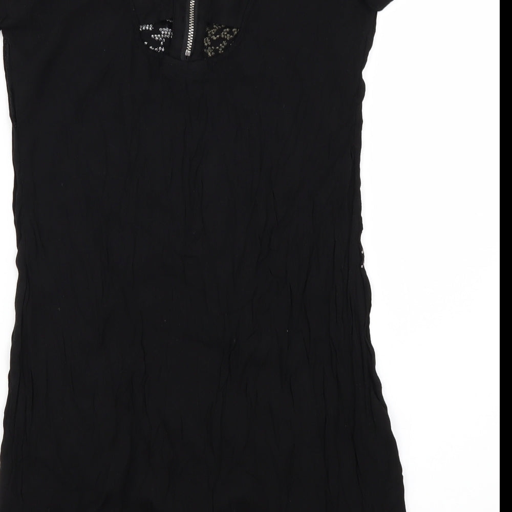 Warehouse Womens Black Mini Size 8