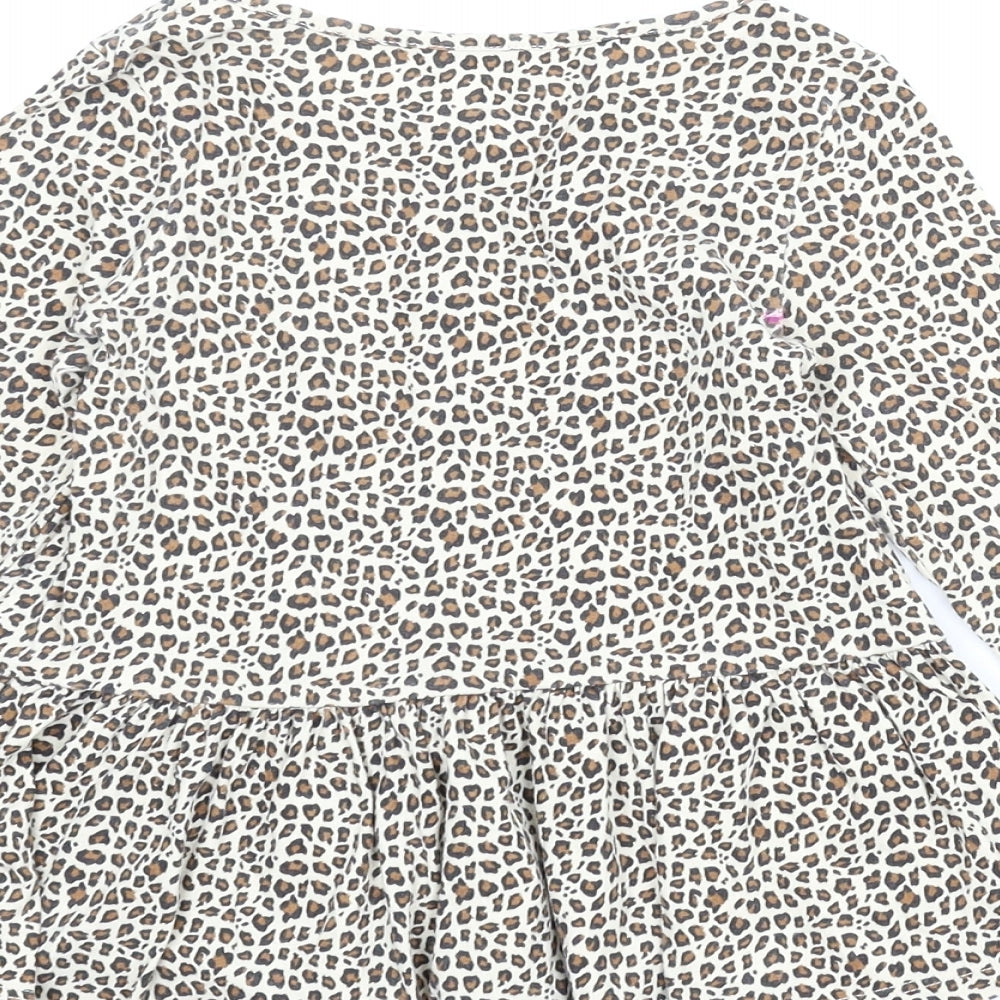 Gap Girls Beige Animal Print A-Line Size 3 Years