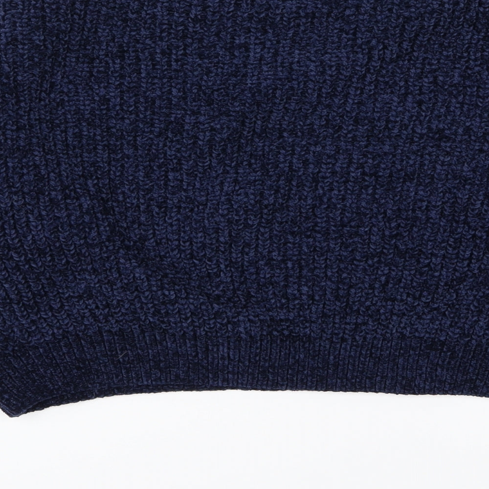 QED London Womens Blue Knit Pullover Jumper Size S