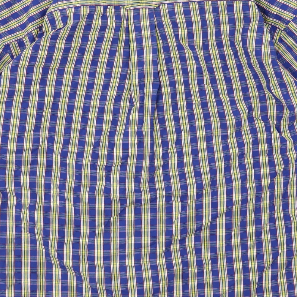 Saint Gall Mens Multicoloured Striped Woven Button-Up Size L