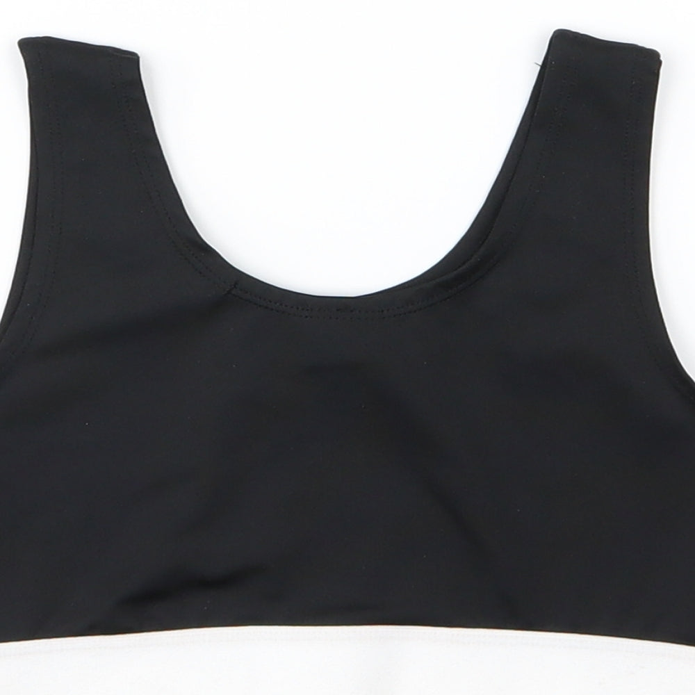 Skinnyfit Girls Black Cropped Tank Size 9-10 Years