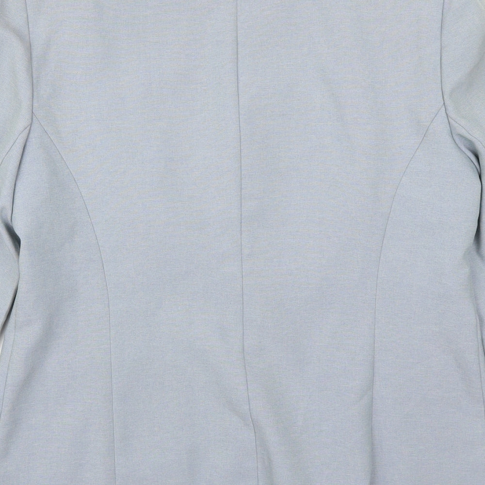 AMARANTO Womens Blue Jacket Suit Jacket Size 12
