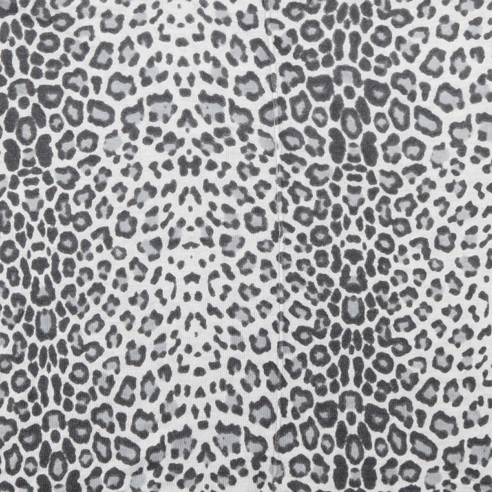 H&M Womens Grey Animal Print Pullover Jumper Size M