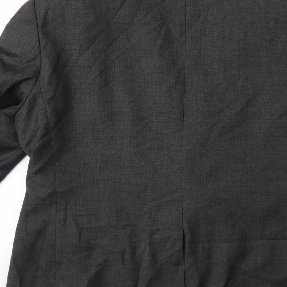 Preworn Mens Grey Jacket Suit Jacket Size 38