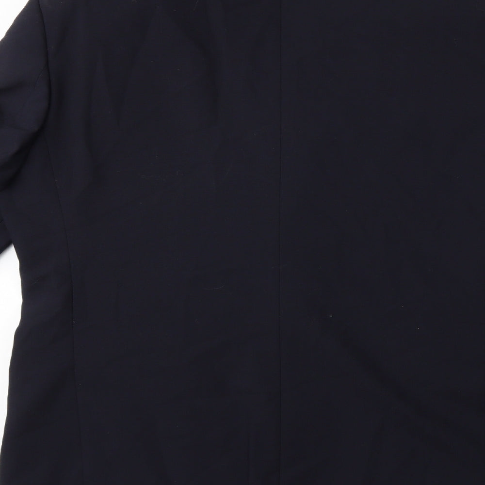 Greenwoods Mens Black Jacket Suit Jacket Size 38