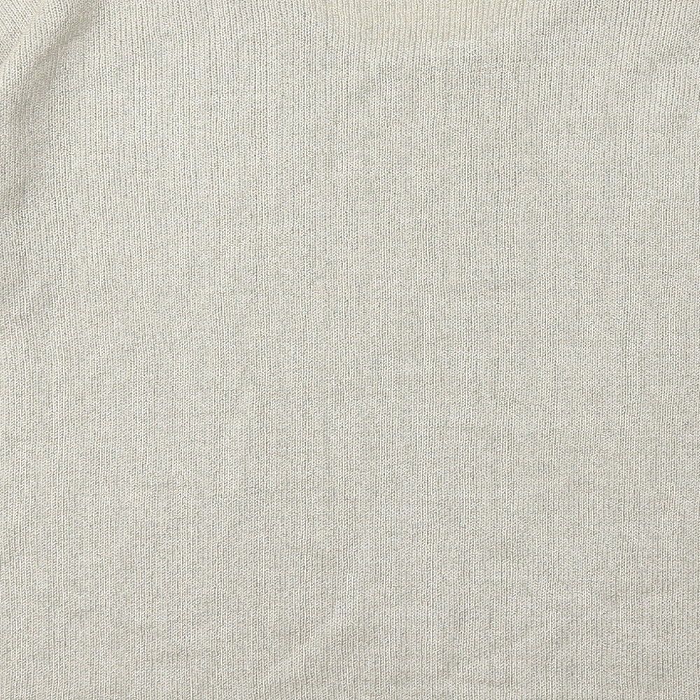 sharman Womens Beige Knit Pullover Jumper Size 6