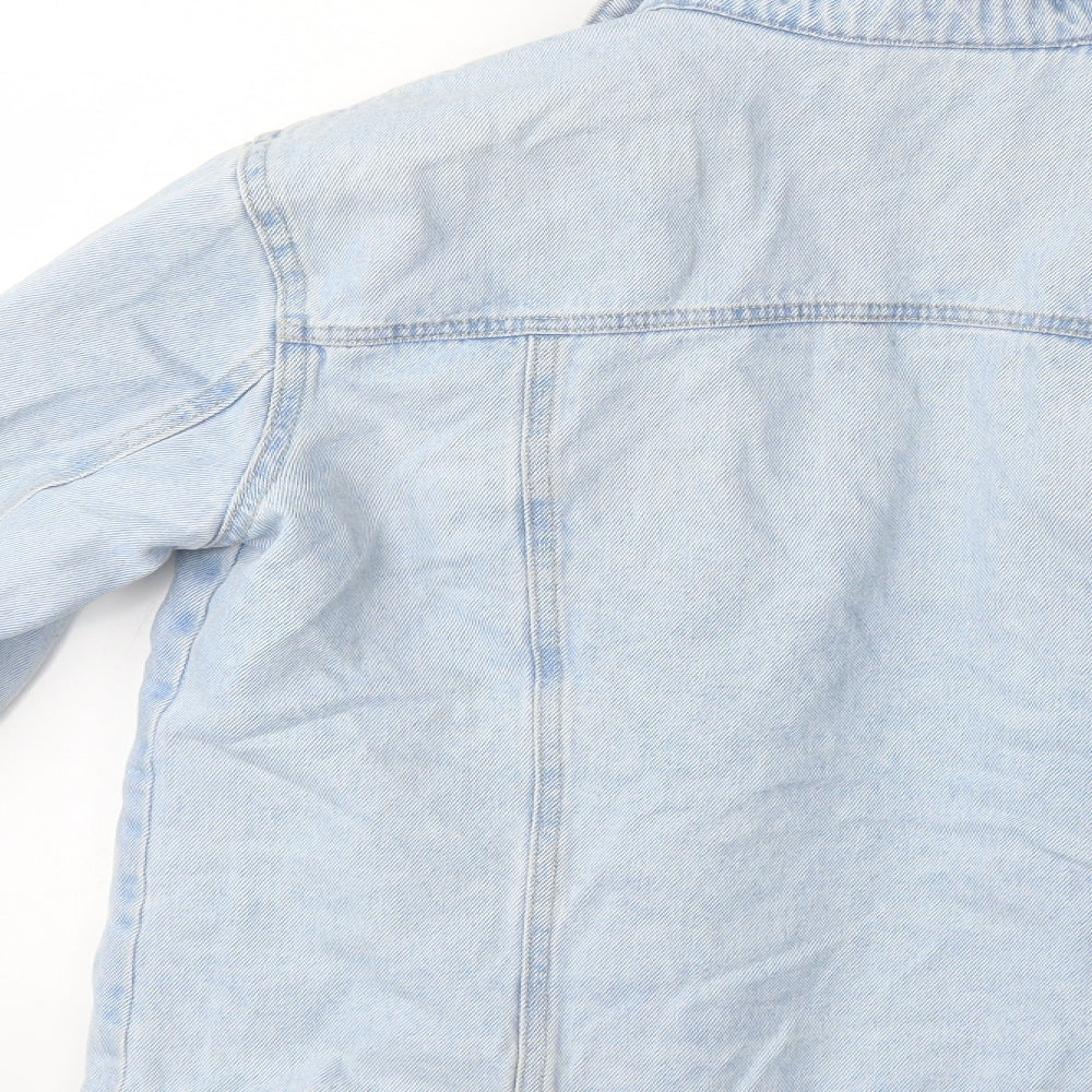 New Look Womens Blue Denim Jacket Size 8