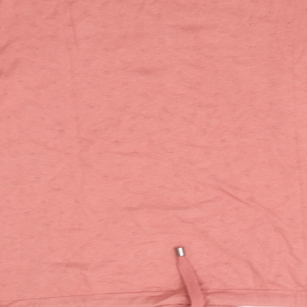 Brand and care label for Next women’s pink jumper, size UK 8
