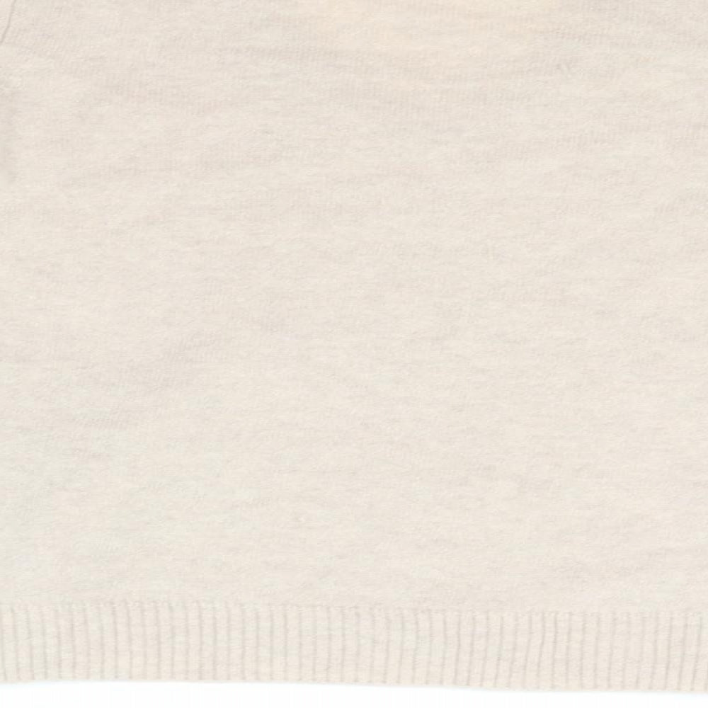 Marks & Spencer Collection Womens Beige Pullover Jumper Size 12