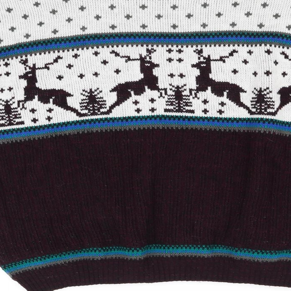 Rob winter Womens White Pullover Jumper Size XL