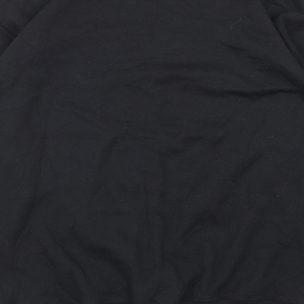 Gildan Mens Black Pullover Sweatshirt Size M