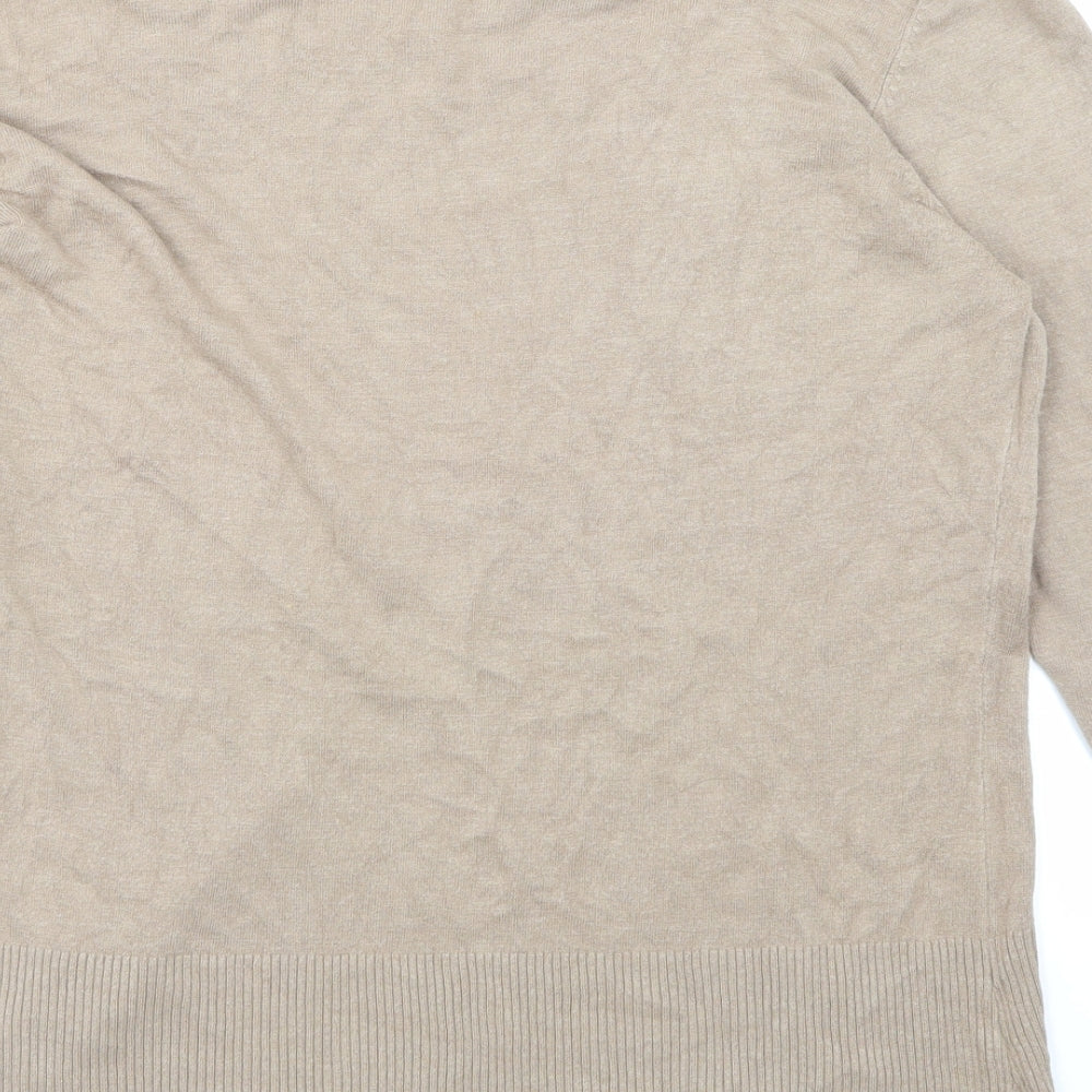 Klass Womens Beige Pullover Jumper Size L