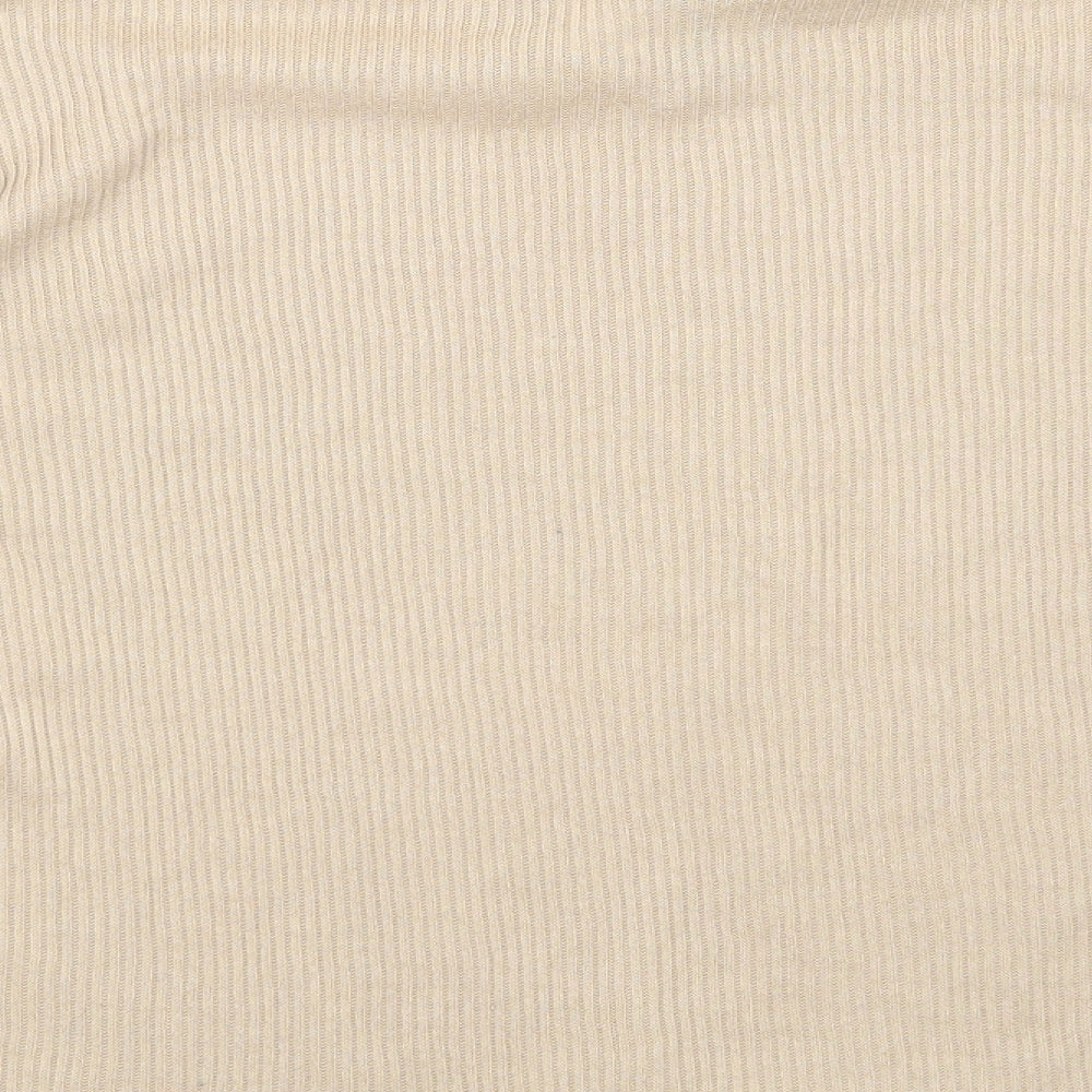 H&M Womens Beige Basic T-Shirt Size XS