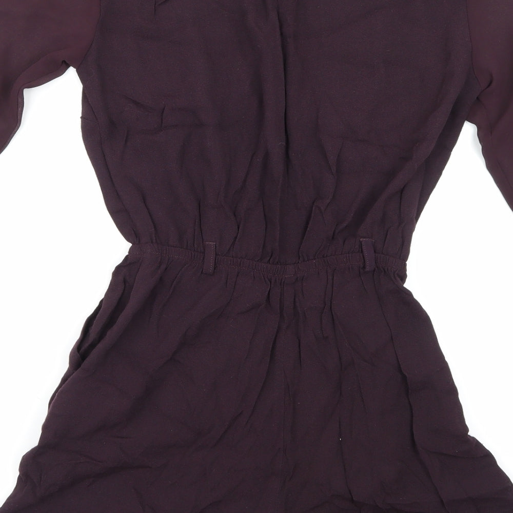 Riverisland Womens Purple Playsuit One-Piece Size 6