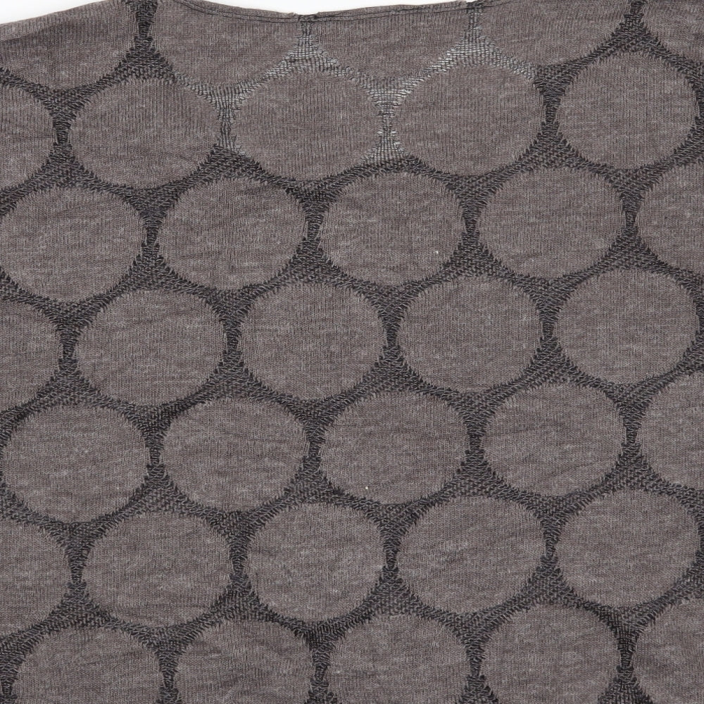 Saloos Womens Brown Geometric Pullover Jumper Size 22