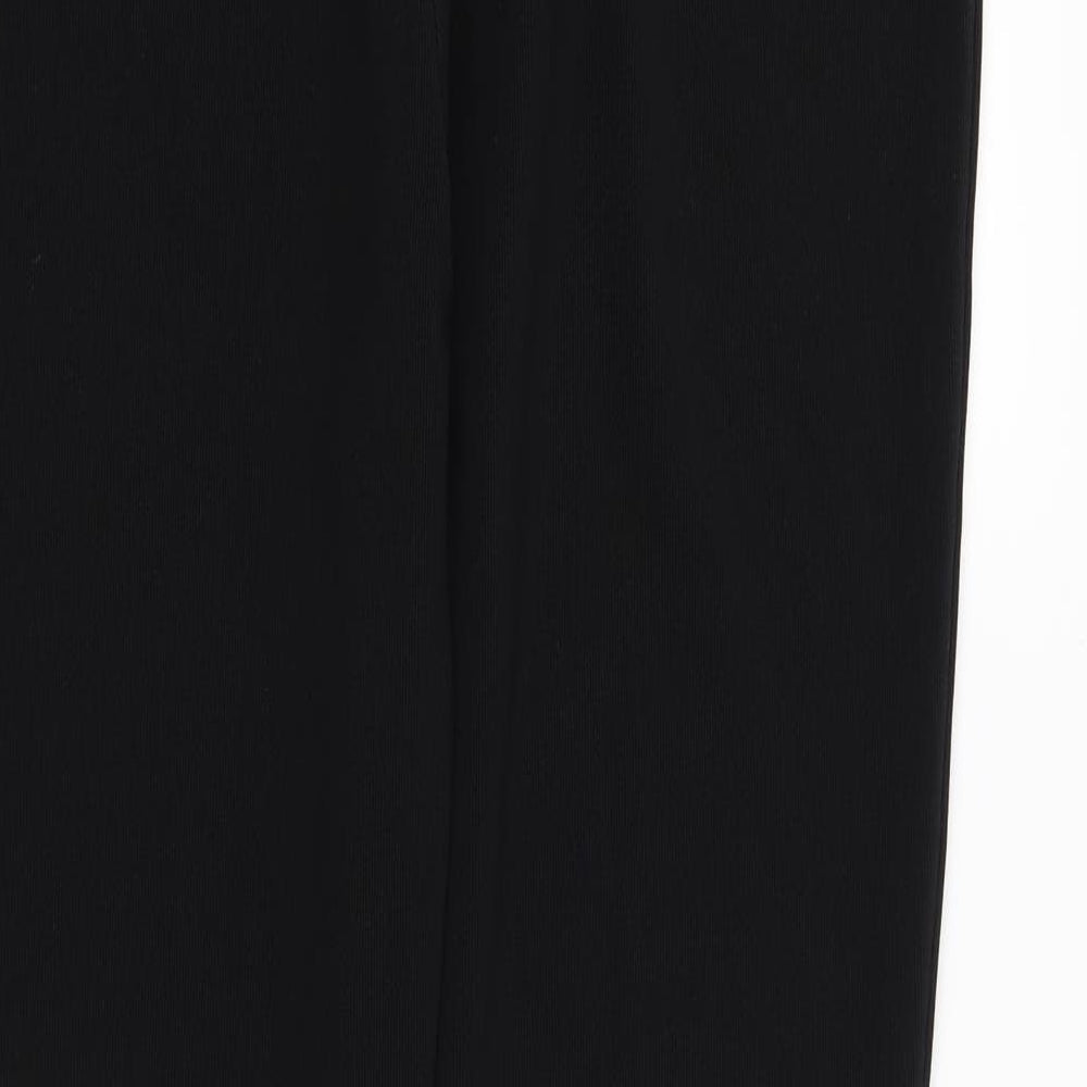 Preworn Womens Black Trousers Size 14 L30 in