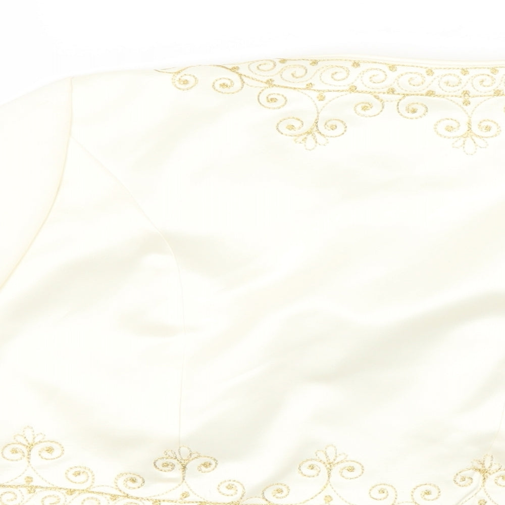 mark allan Womens Ivory Cardigan Jumper Size 12