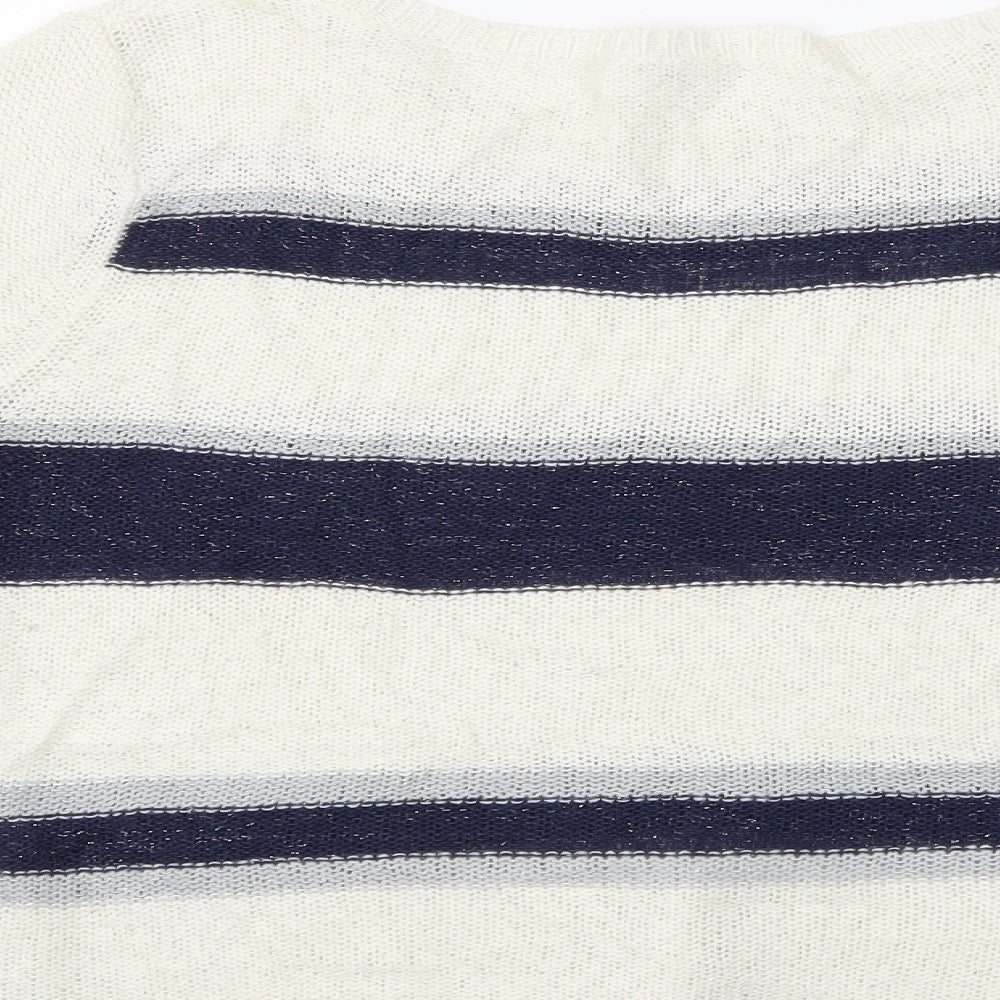 Precis Womens Multicoloured Striped Pullover Jumper Size M
