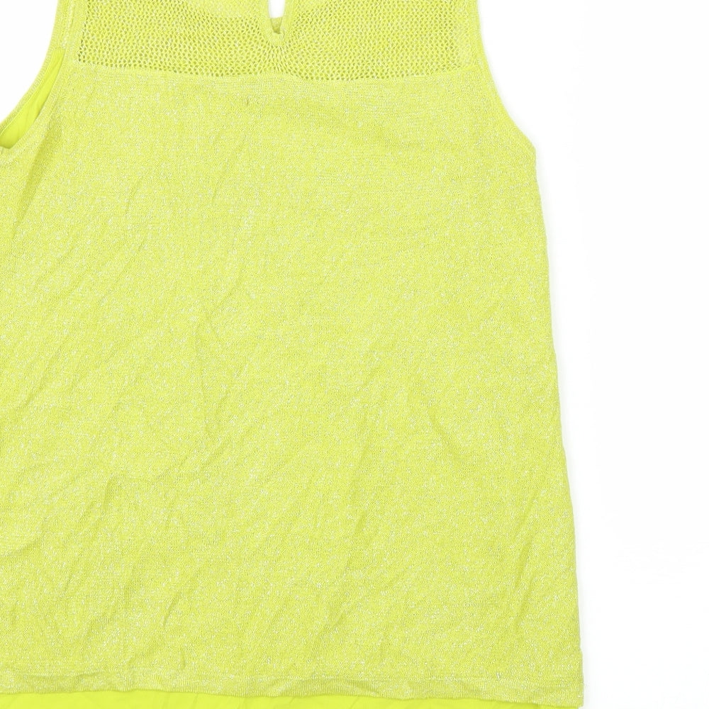 NEXT Womens Yellow Basic Tank Size 8