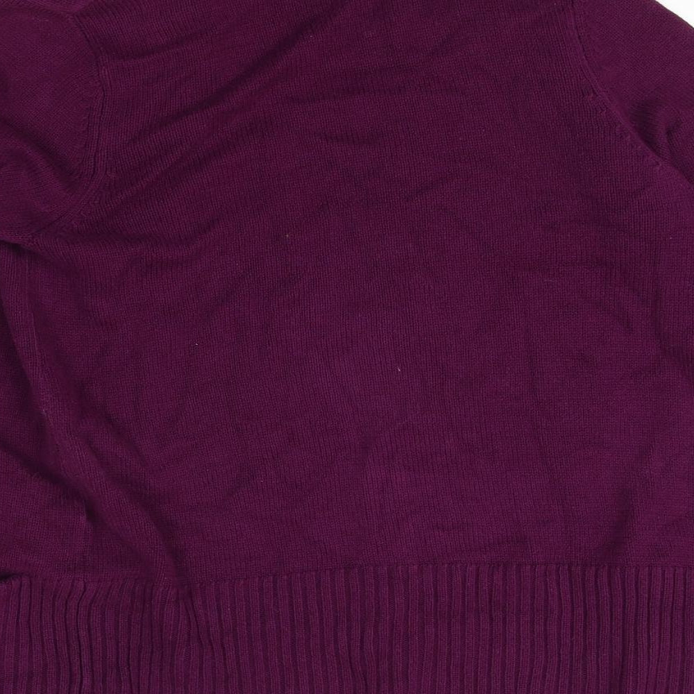 BHS Womens Purple Cardigan Jumper Size 8