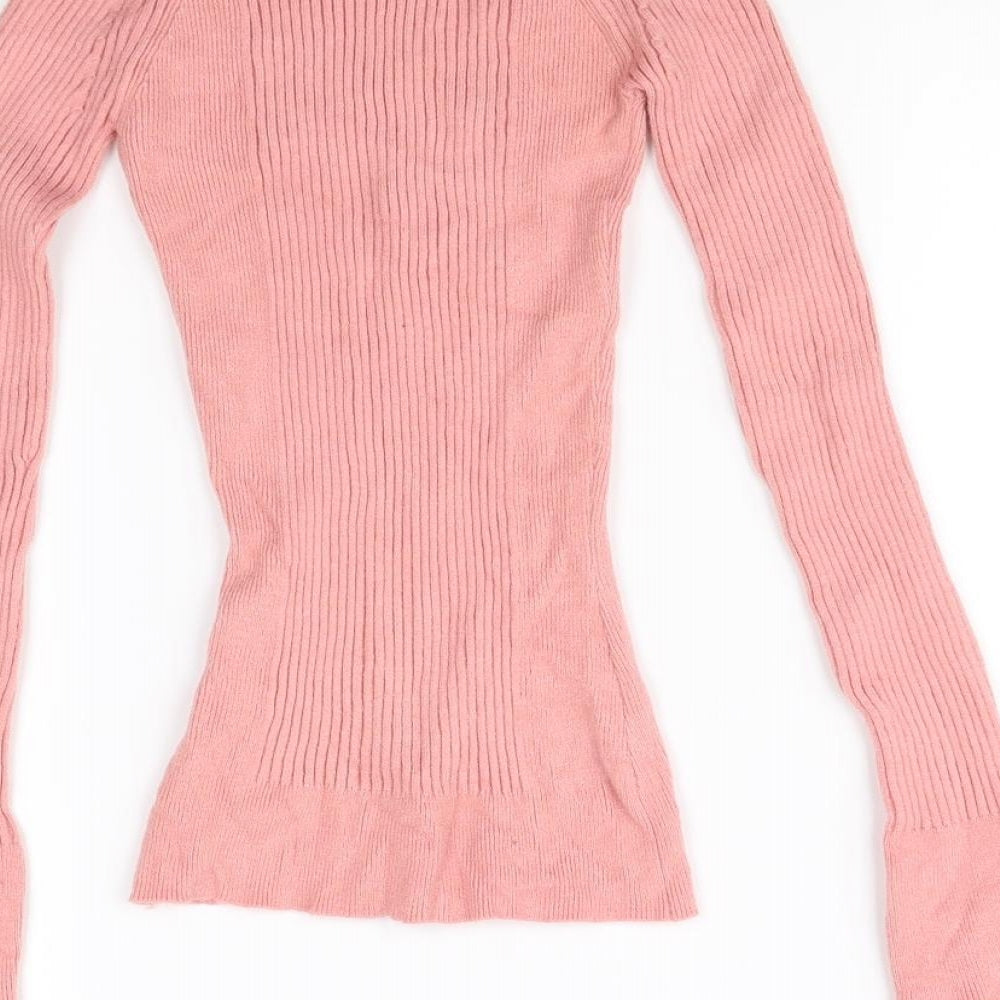 Primark Womens Pink Pullover Jumper Size XS