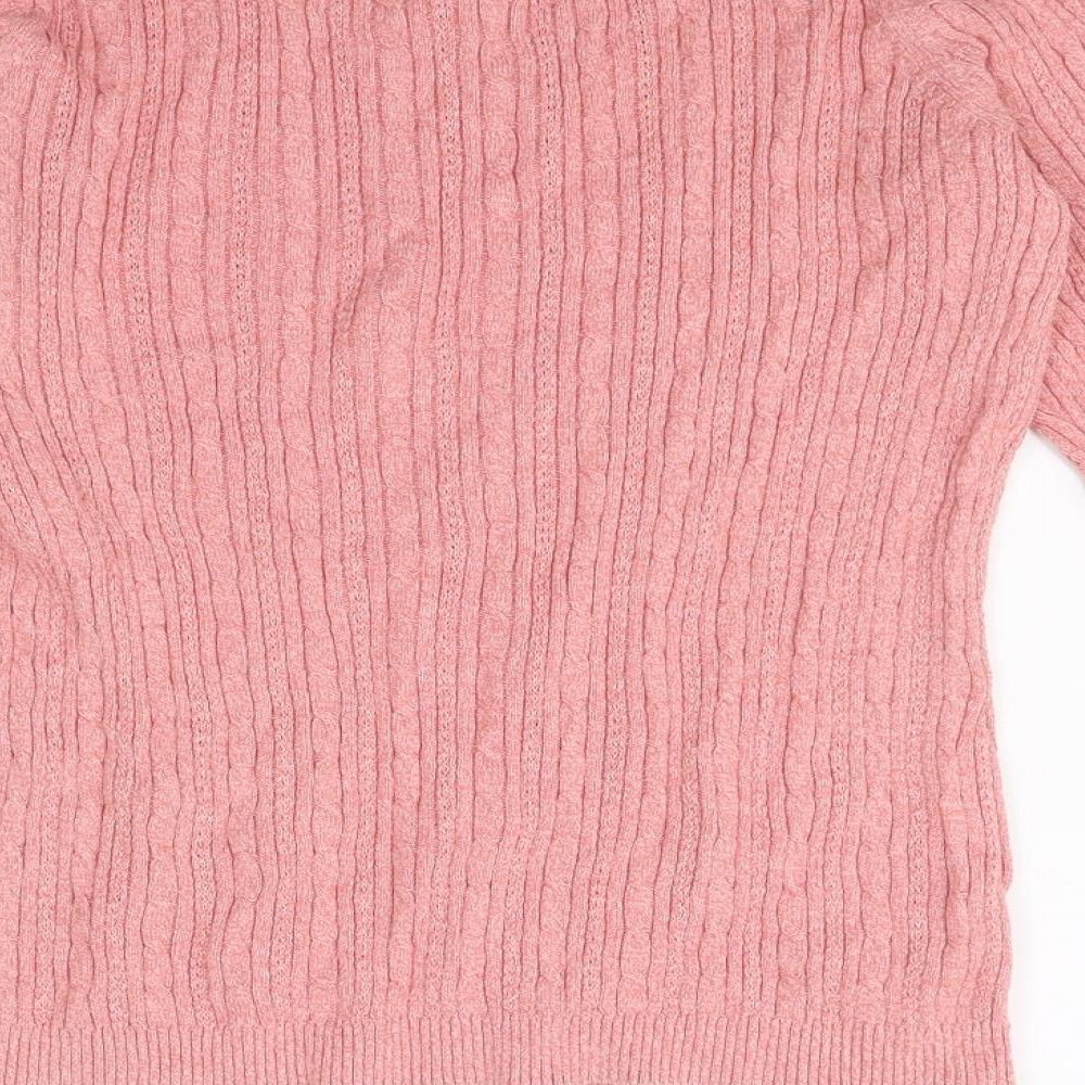 Croft & Barrow Womens Pink Pullover Jumper Size S