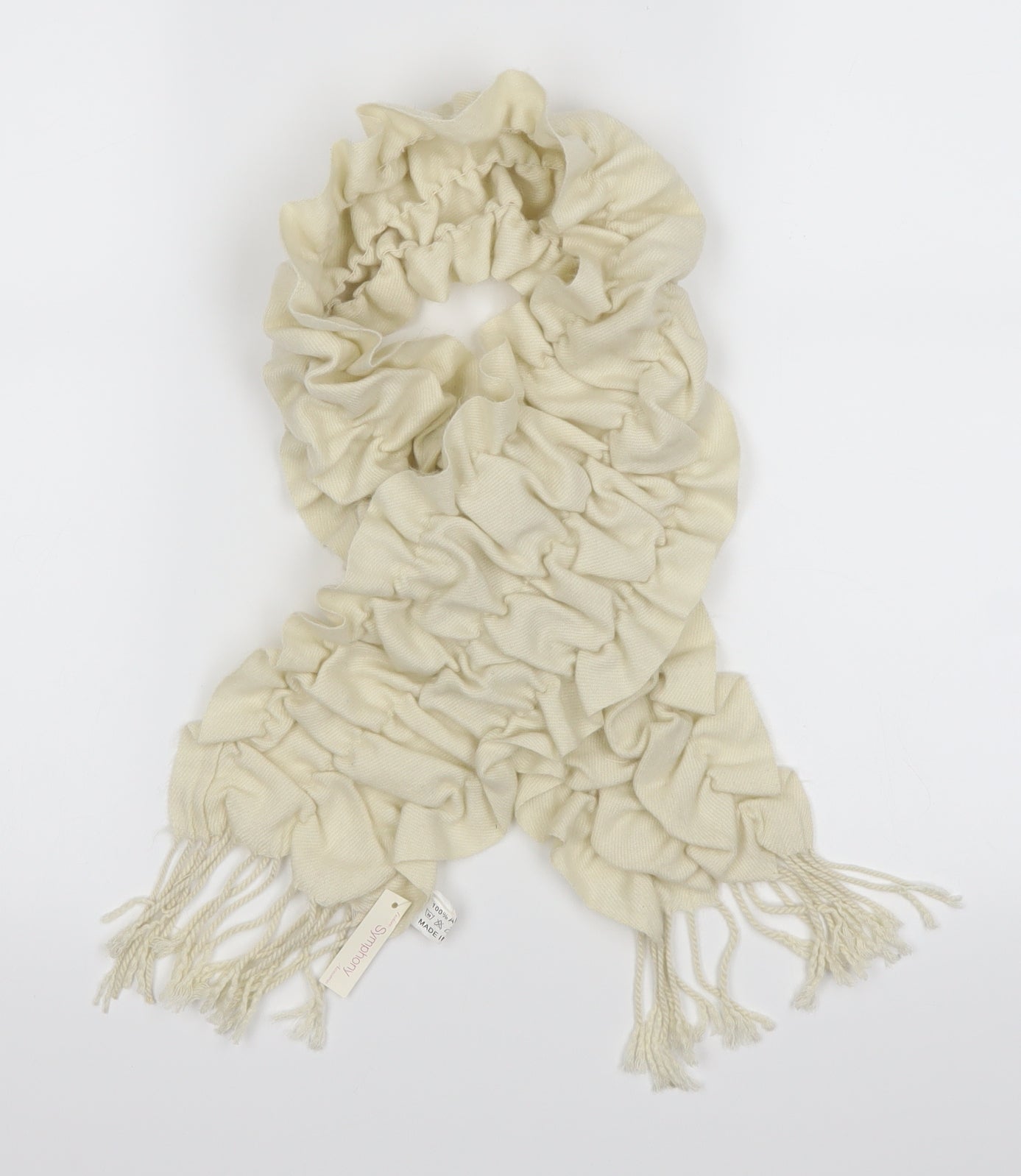 Symphony Unisex Ivory Scarf