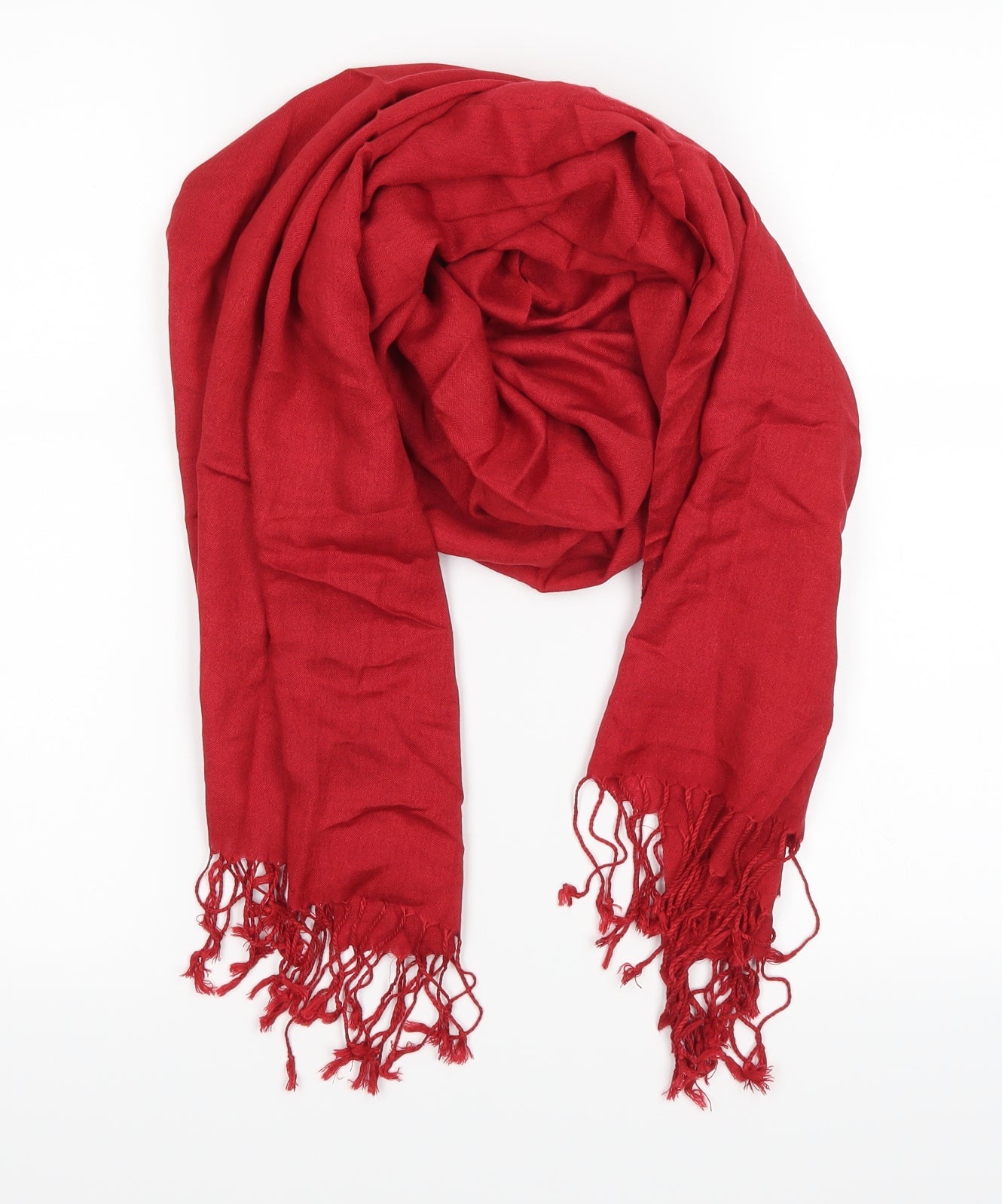 Preworn Unisex Red Scarf
