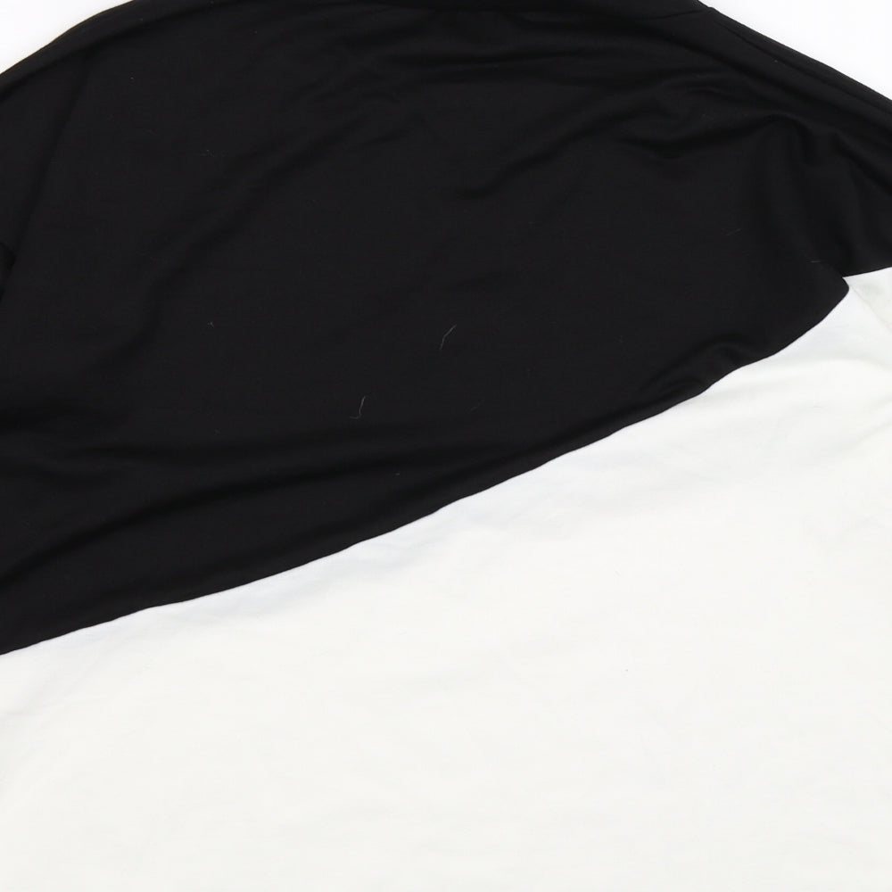 Preworn Womens Black Colourblock Pullover Sweatshirt Size L