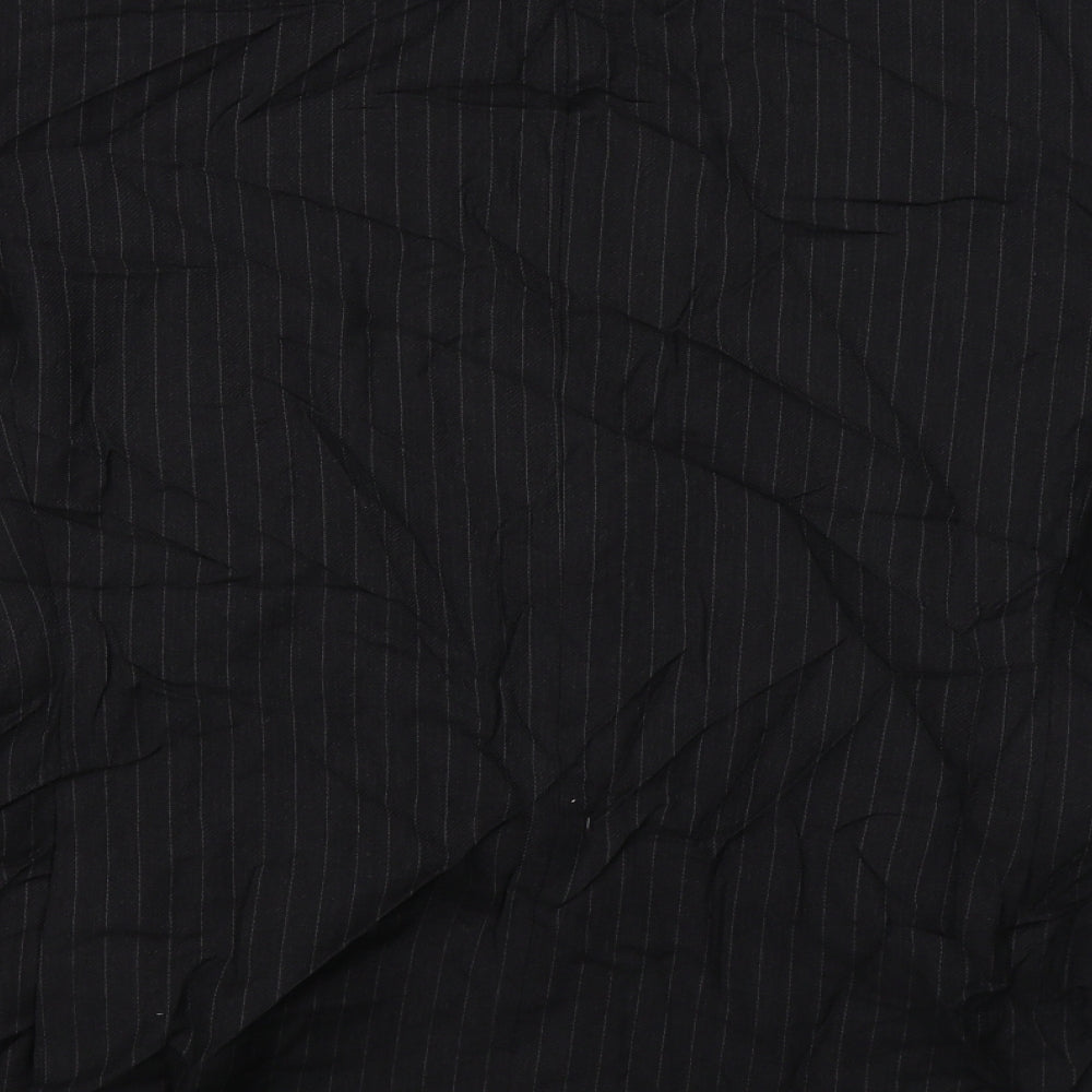 Marks & Spencer Mens Black Striped Jacket Suit Jacket Size 44