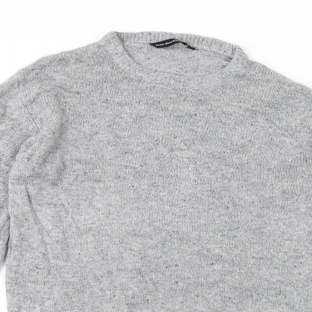 Cedarwood State Mens Grey Pullover Jumper Size S