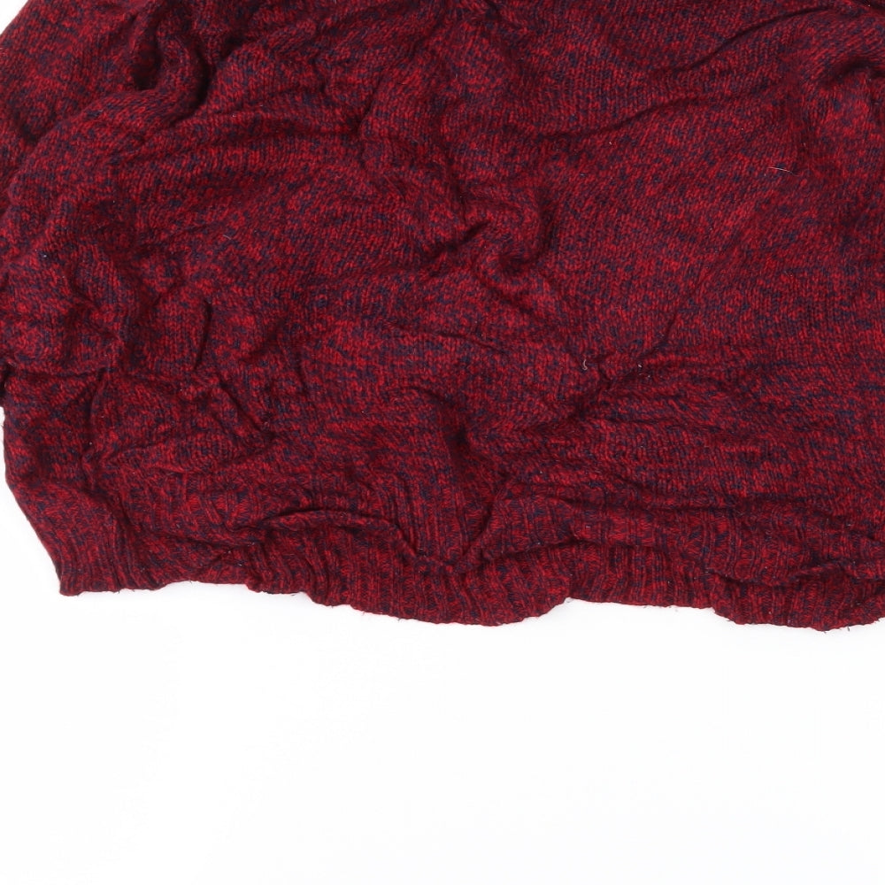 H&M Womens Red Pullover Jumper Size S