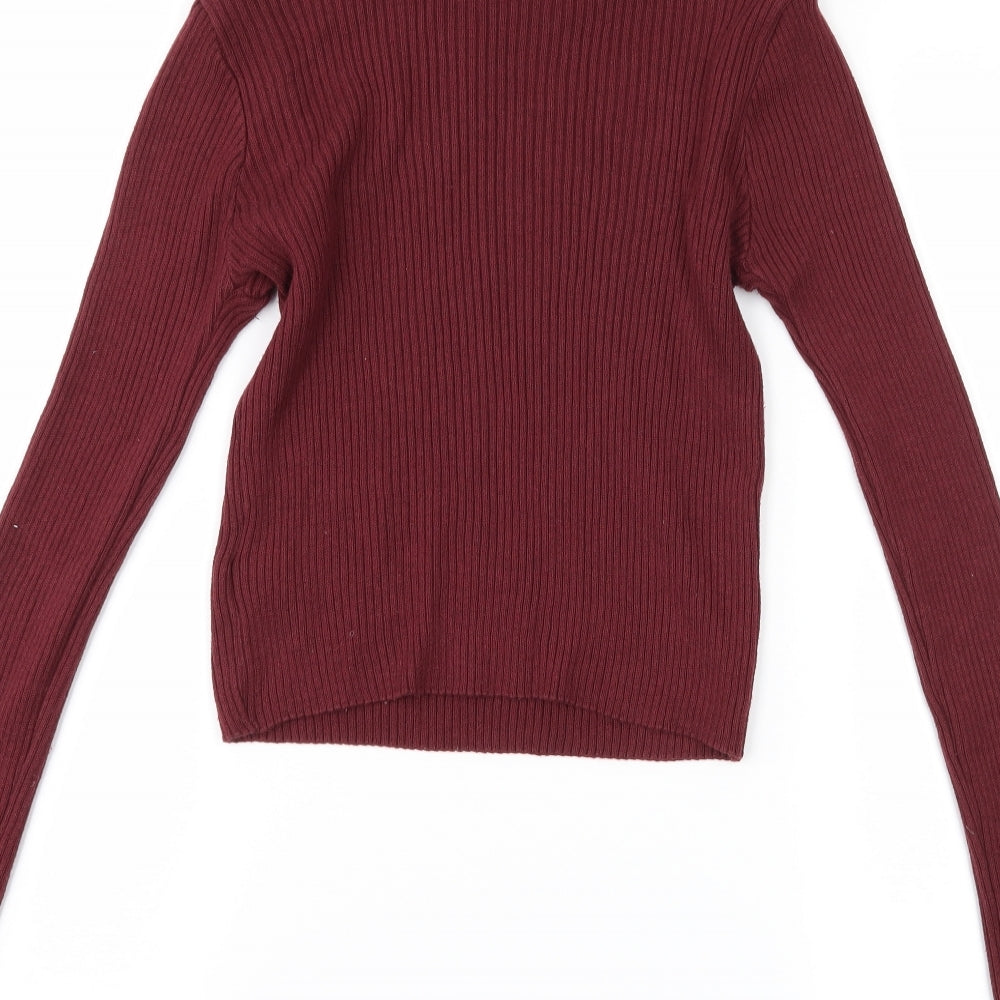 New Look Girls Purple Pullover Jumper Size 12-13 Years