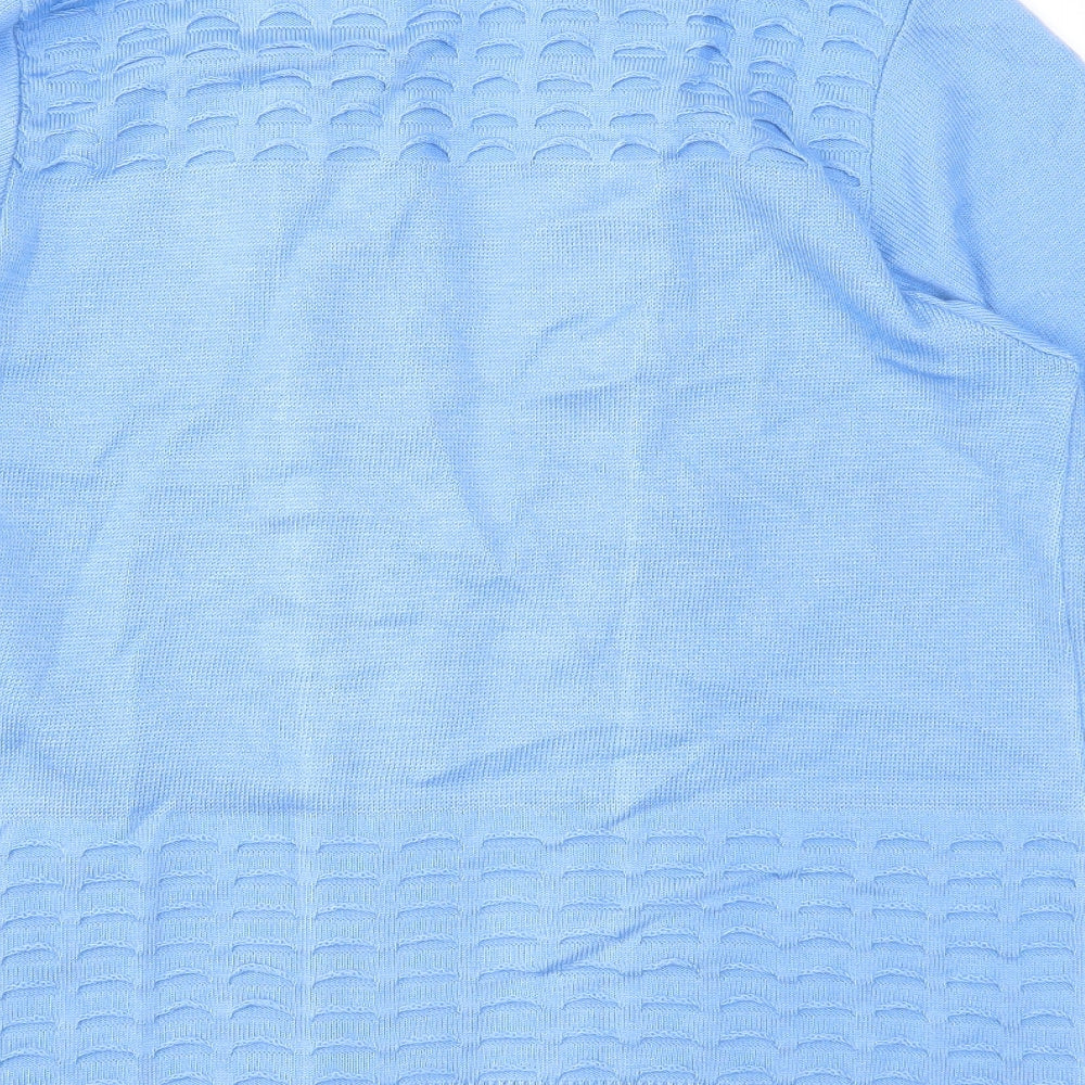 Pure & Natural Womens Blue Knit Cardigan Jumper Size S