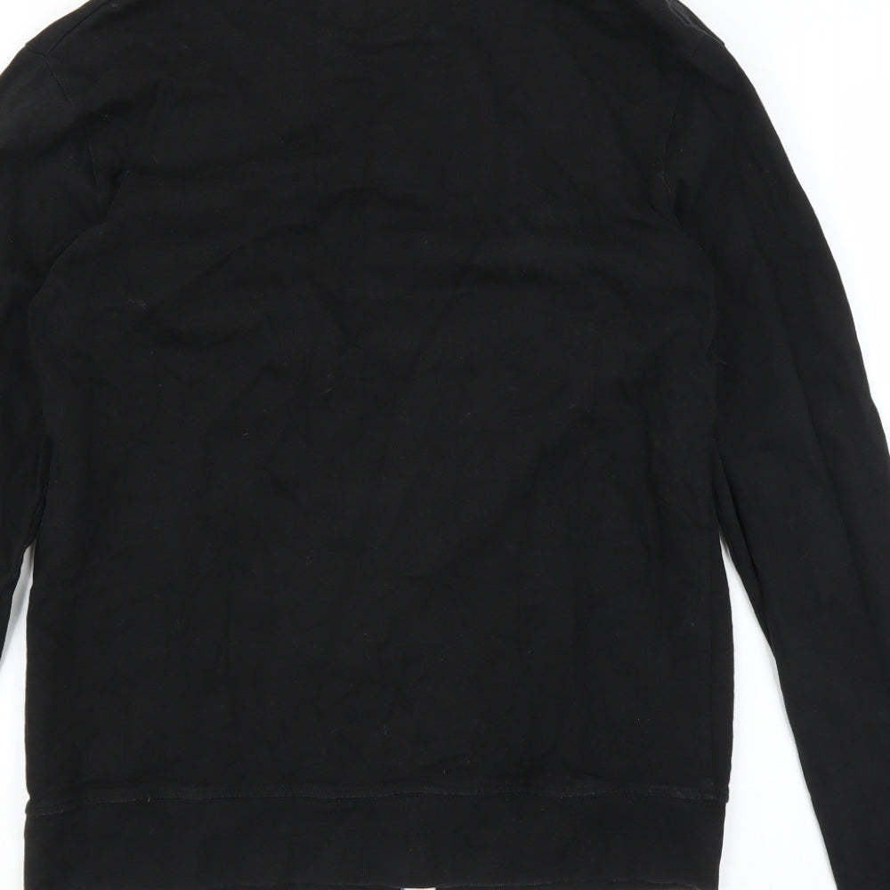 Crafted Womens Black Cardigan Jumper Size M