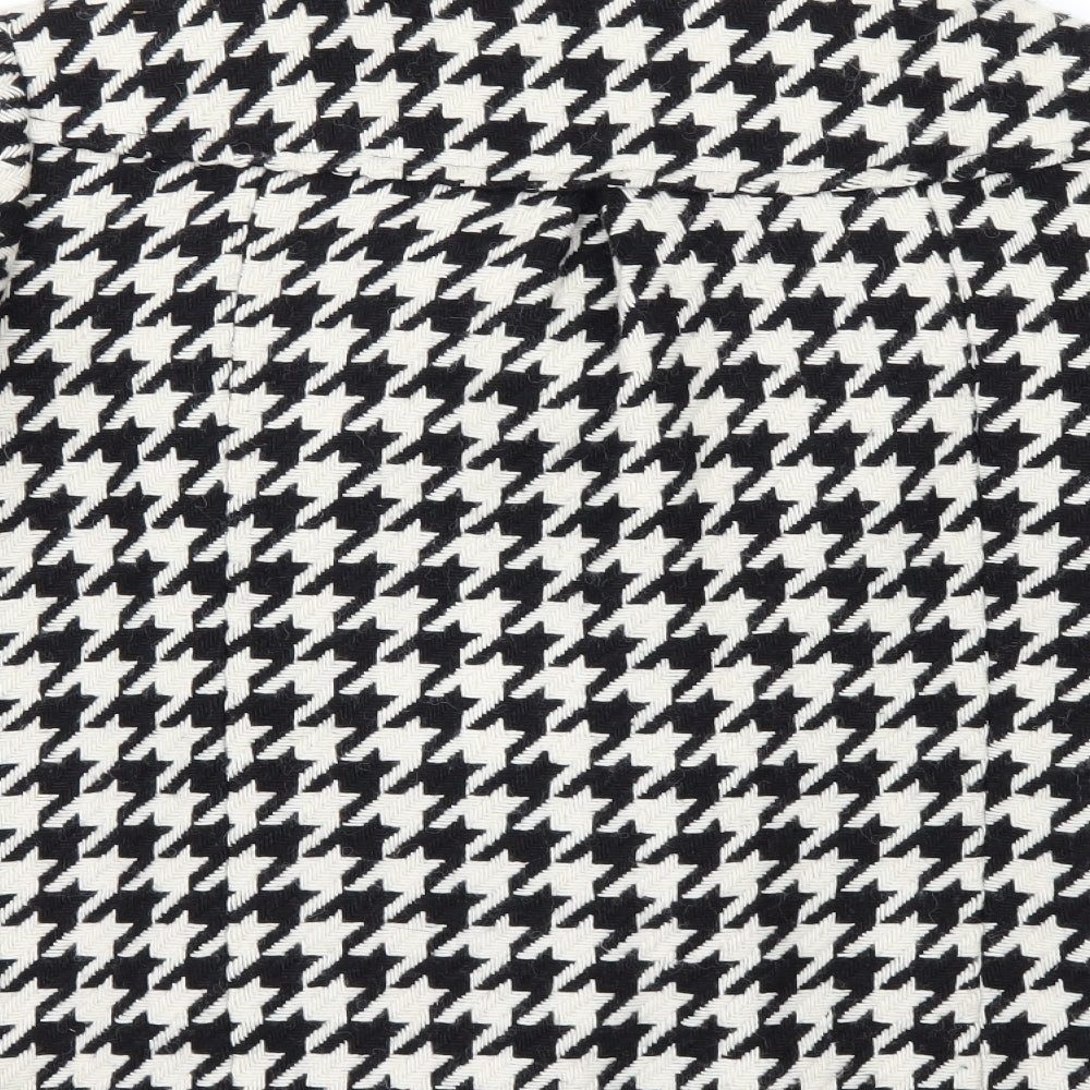 Papaya Womens White Check Jacket Size 4