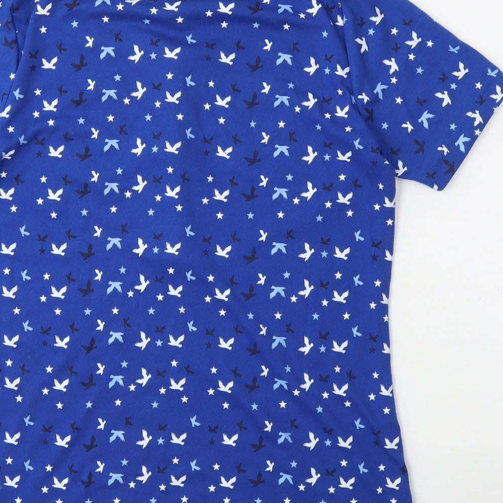 arista Womens Blue Basic T-Shirt Size 10