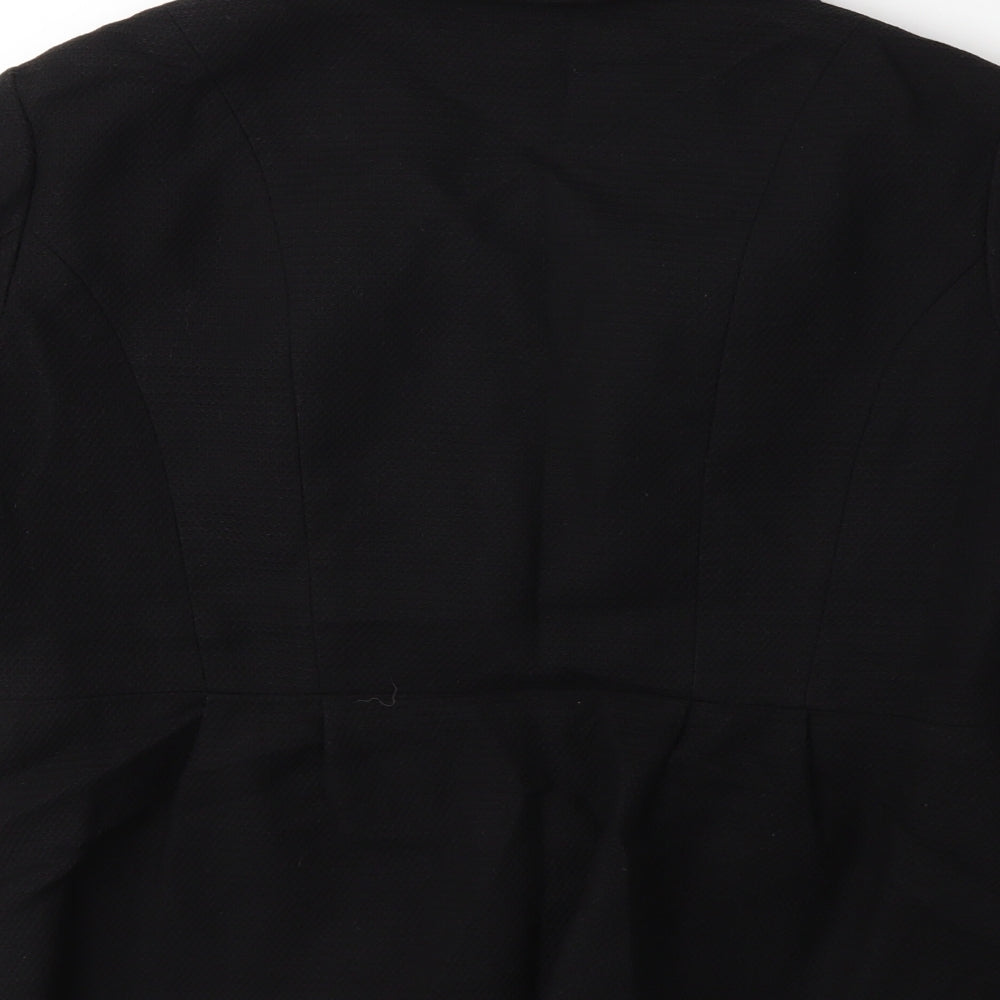 H&M Womens Black Jacket Coat Size 10