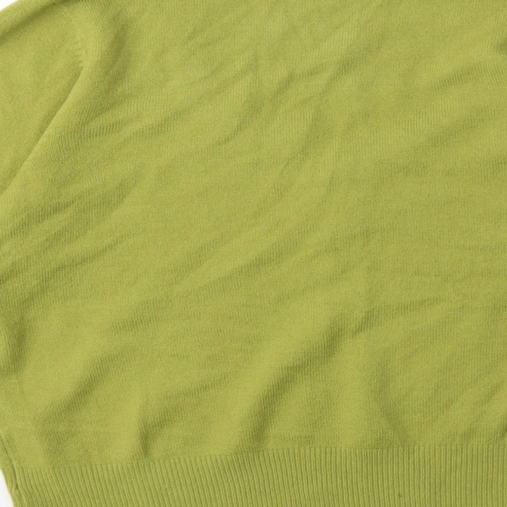 Femme Womens Green Knit Pullover Jumper Size L