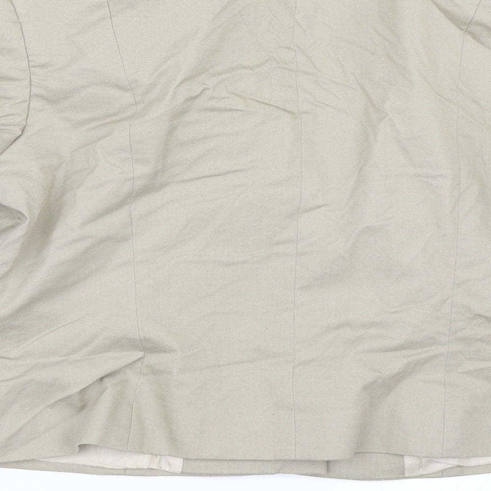 Warehouse Womens Beige Jacket Size 12