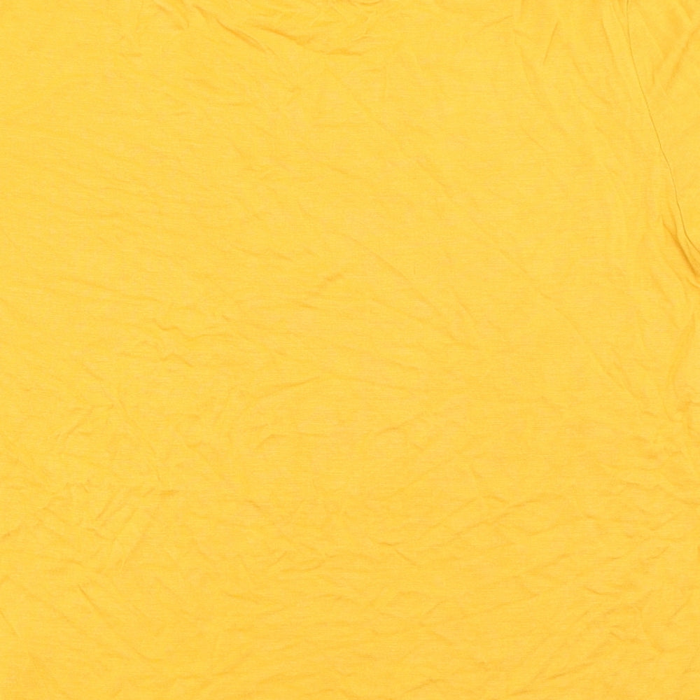 H&M Womens Yellow Basic T-Shirt Size S