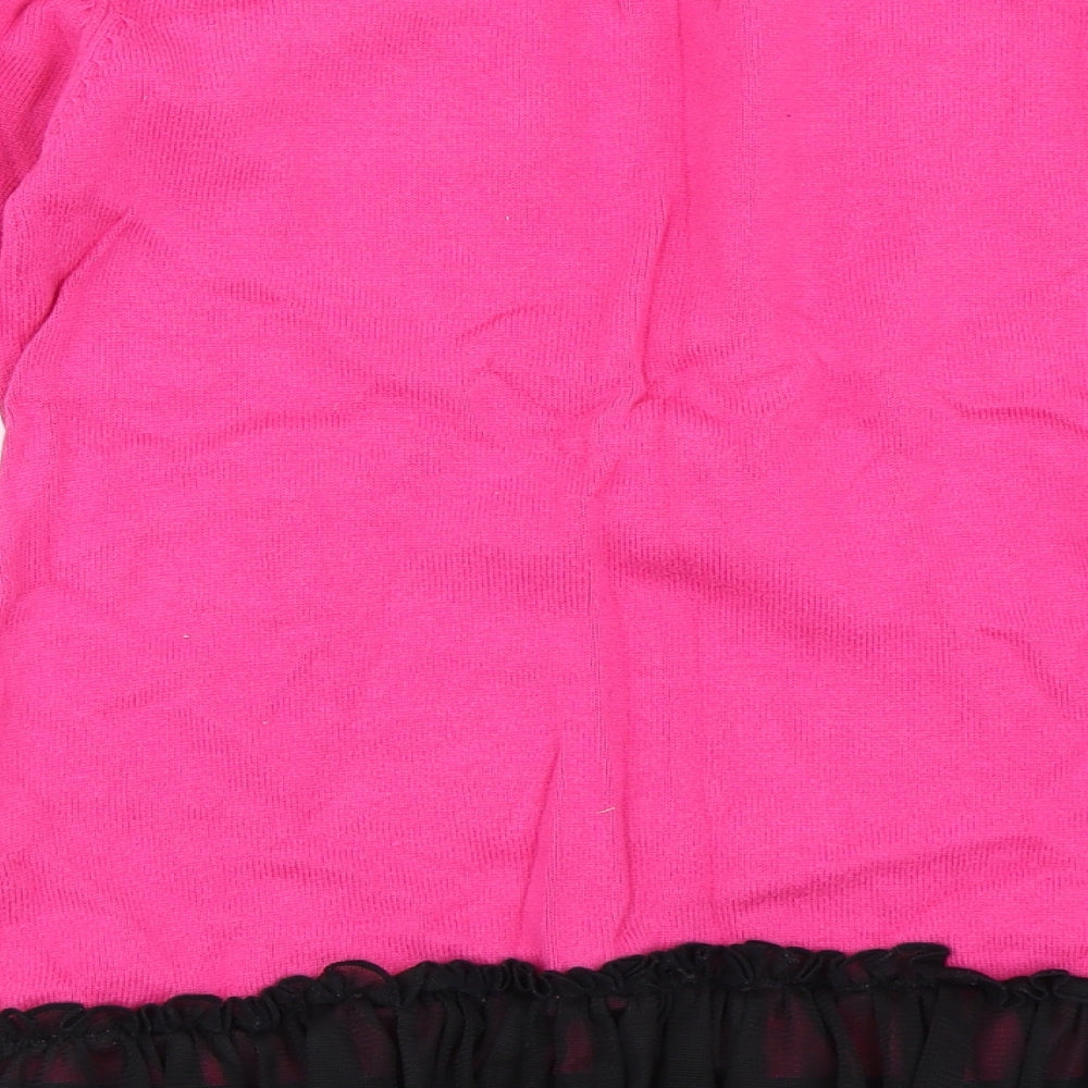 YD Girls Pink Pullover Jumper Size 11-12 Years