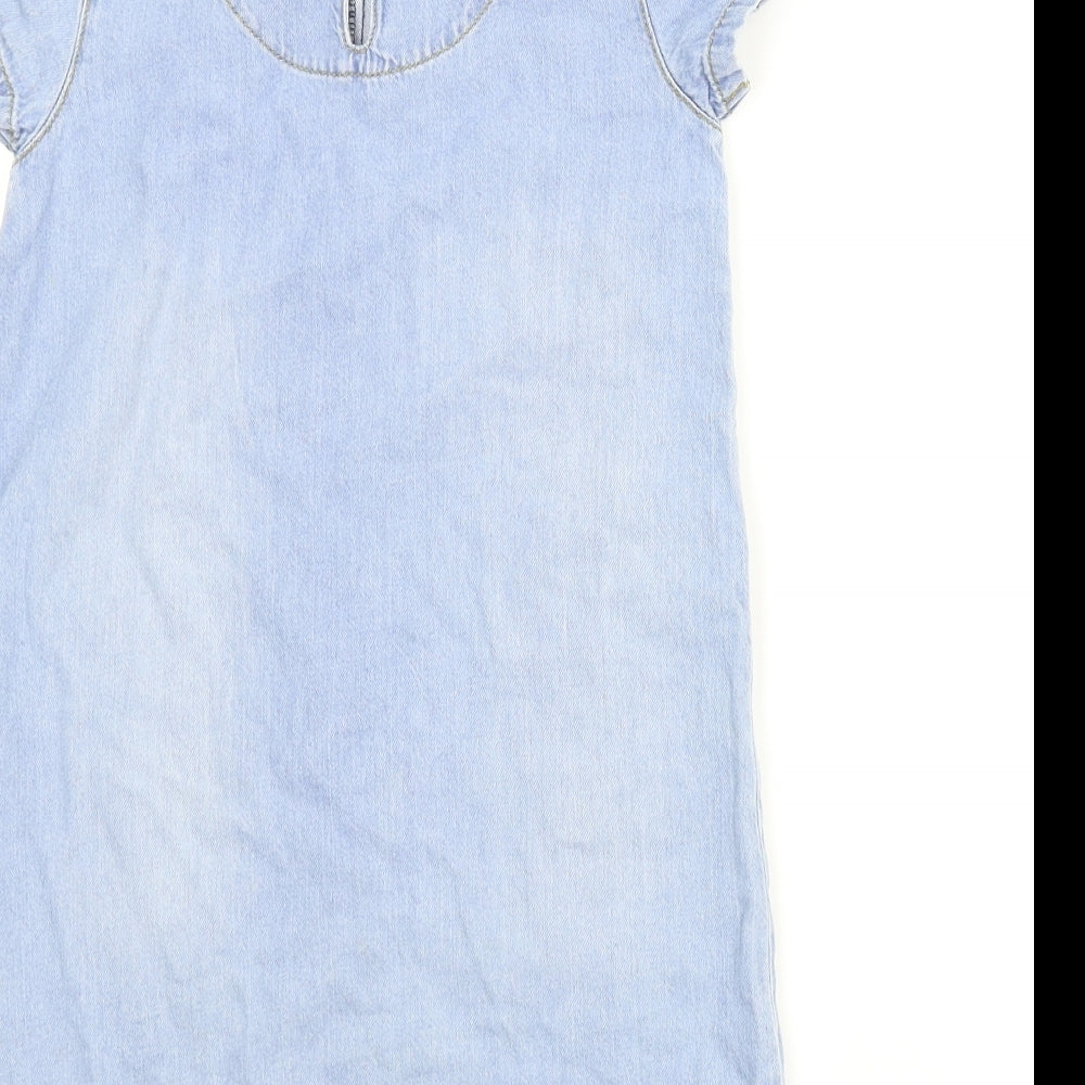 NEXT Girls Blue Denim A-Line Size 5 Years