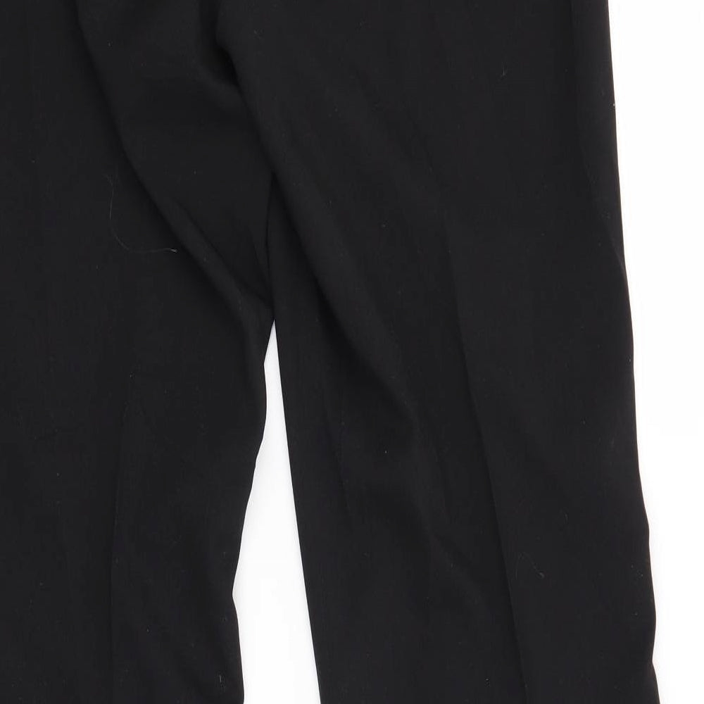 Basics Womens Black Trousers Size 12 L30 in