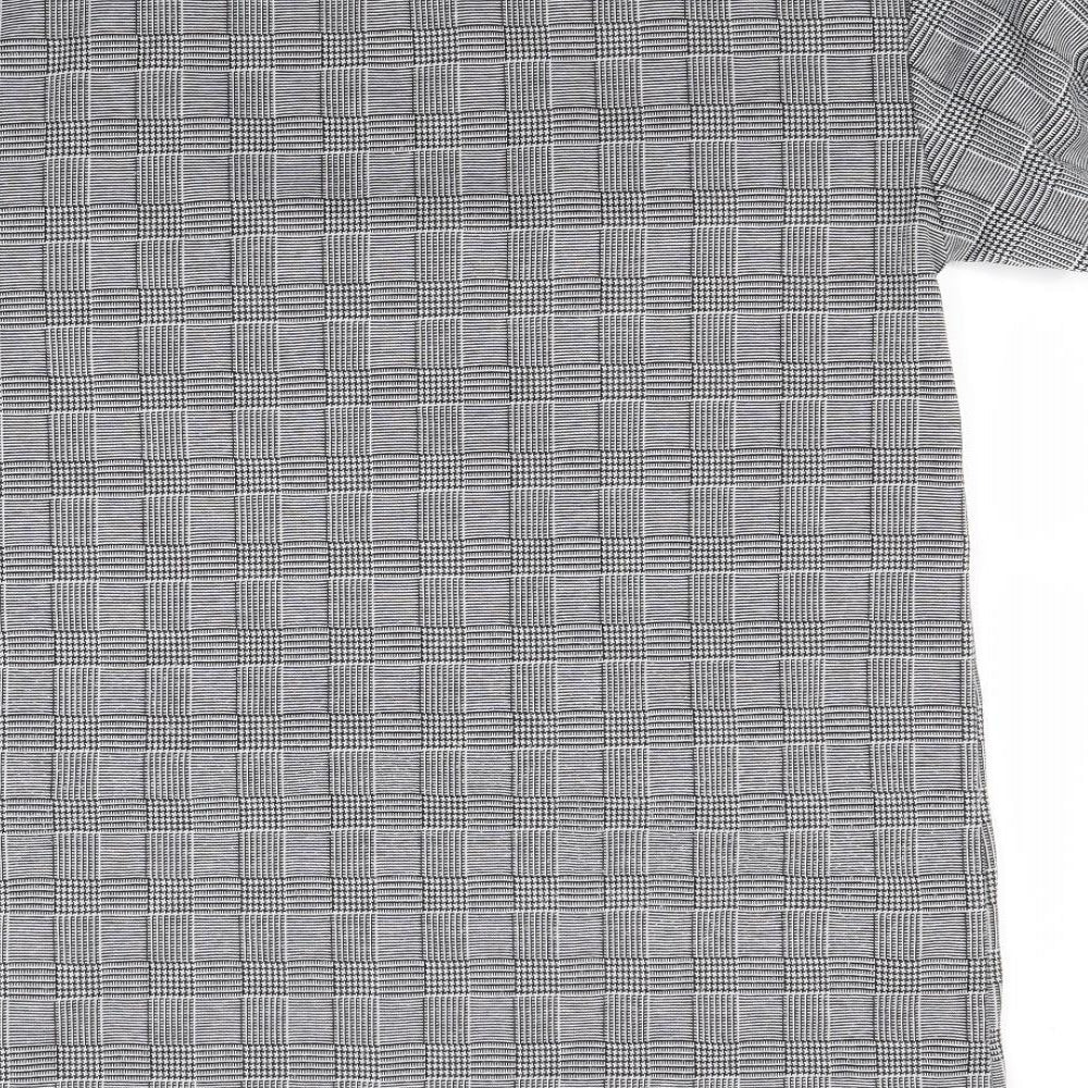 innocence Womens Grey Check A-Line Size 16