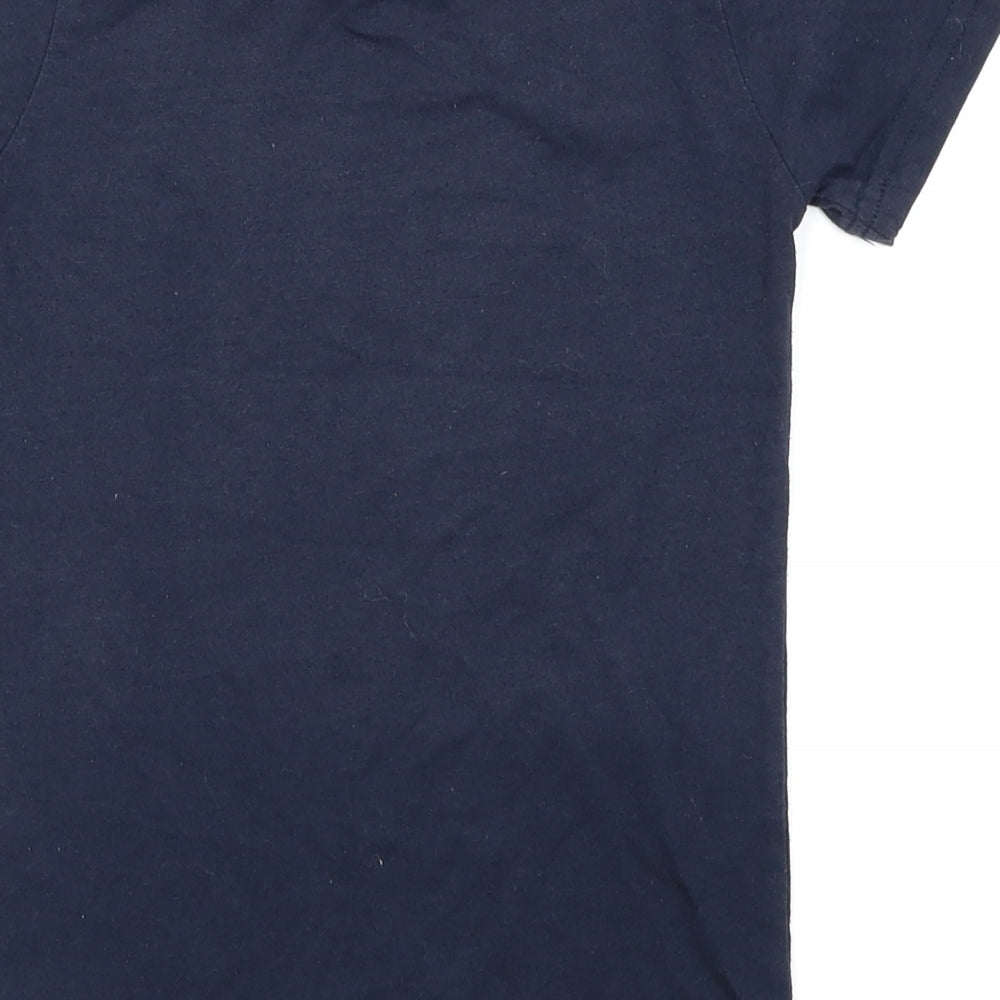 Beverly Hills Boys Blue Basic T-Shirt Size 7-8 Years
