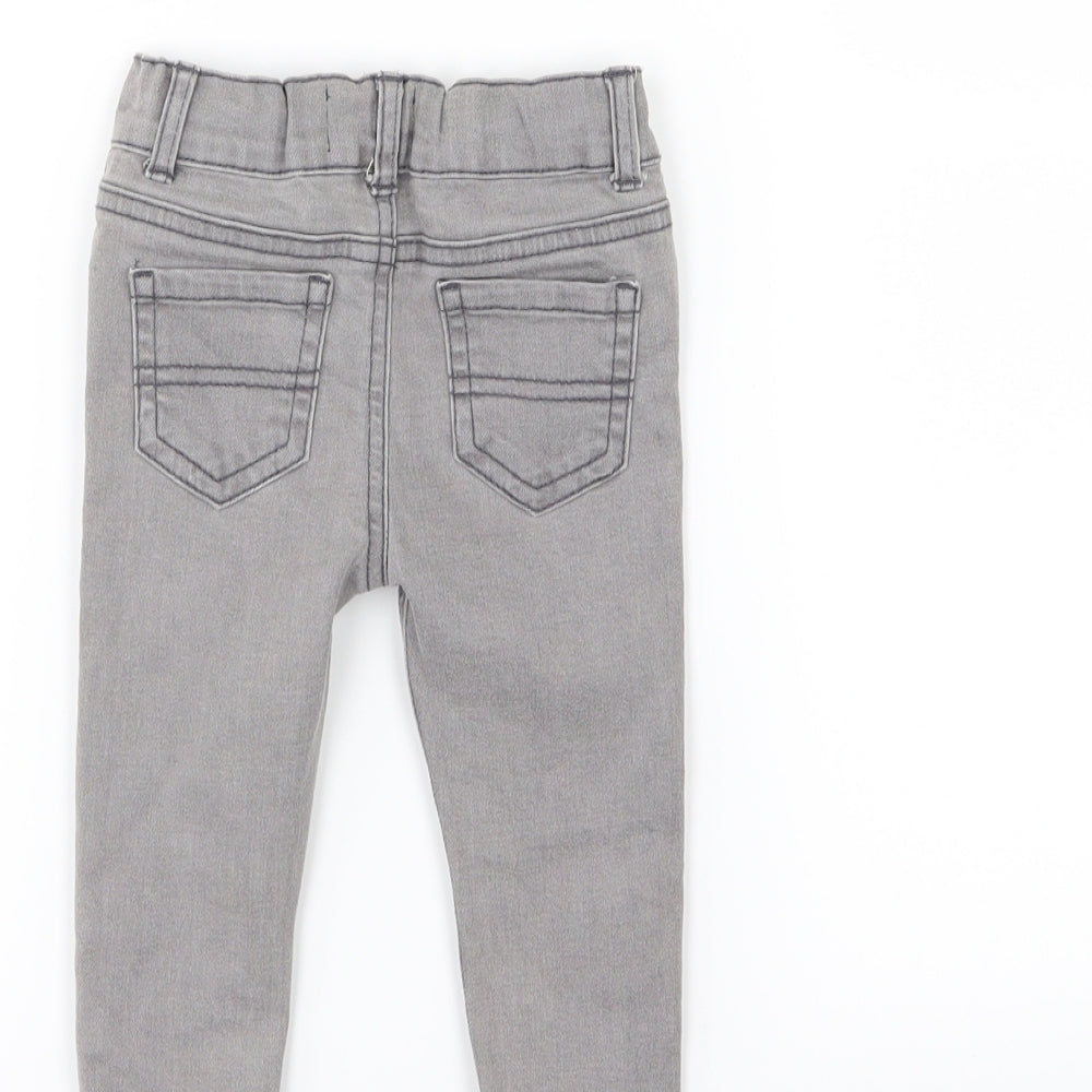 Denim & Co. Boys Grey Denim Jeans Size 6-9 Months